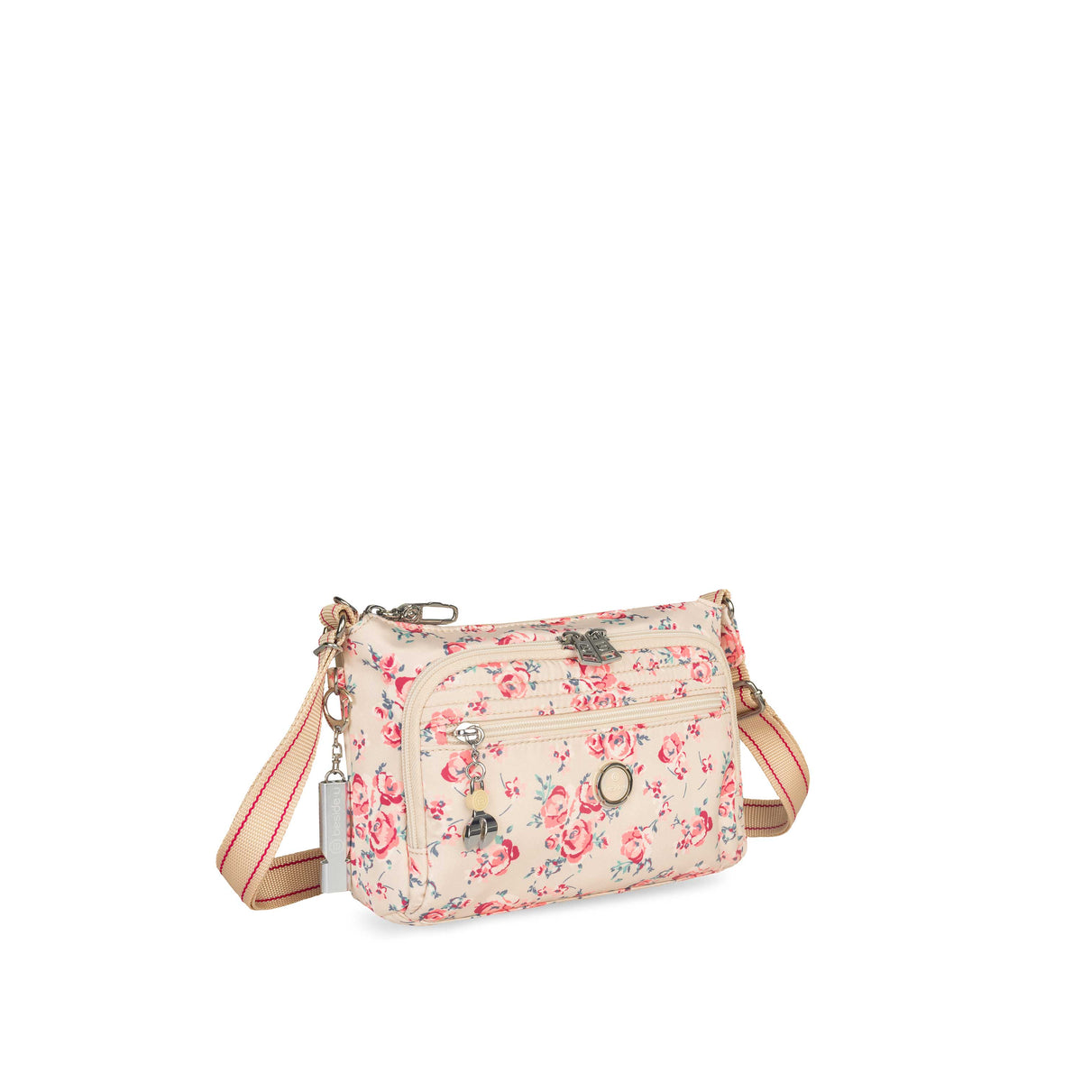 BFYP2564-598 Flower Beige Vintage Bouquet Crossbody Angled