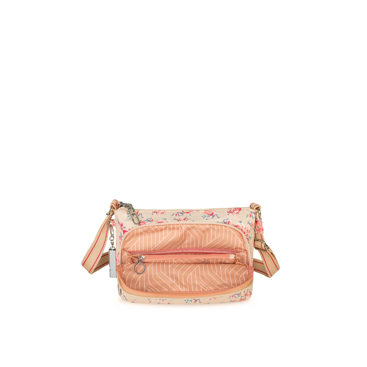 BFYP2564-598 Flower Beige Vintage Bouquet Crossbody Inside Front