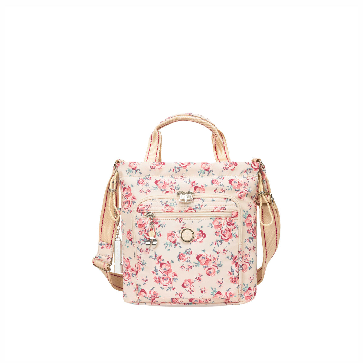 BFYP2616-598 Orchid Beige Vintage Bouquet Satchel Front