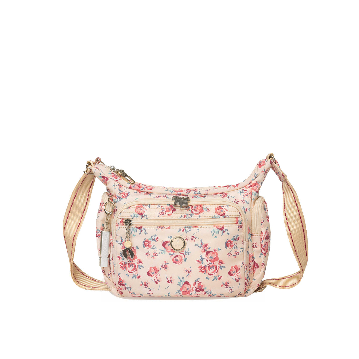 BFYP26214S-598 Begonia Beige Vintage Bouquet Crossbody Front