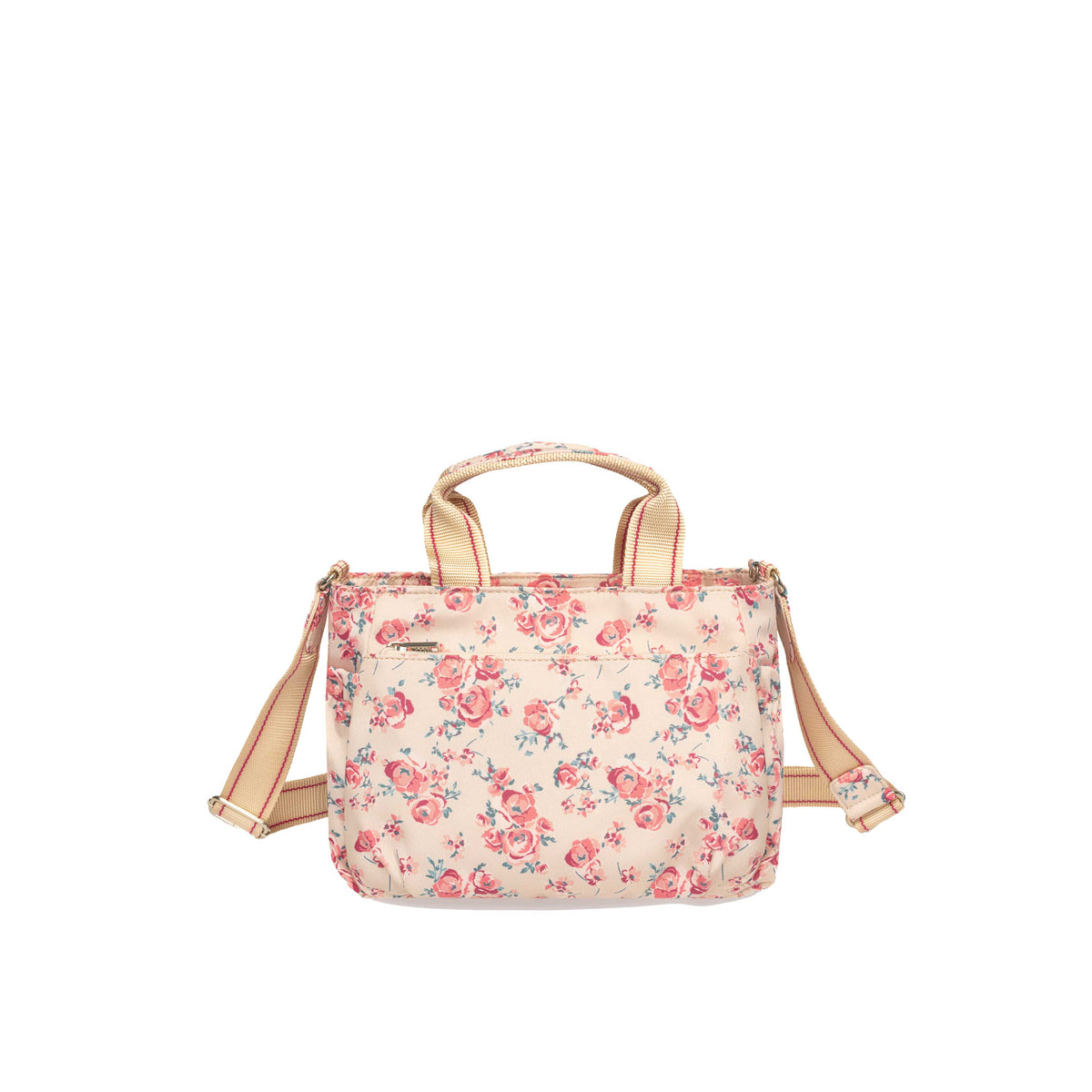 BFYP2631-598 Petunia Beige Vintage Bouquet Satchel Back