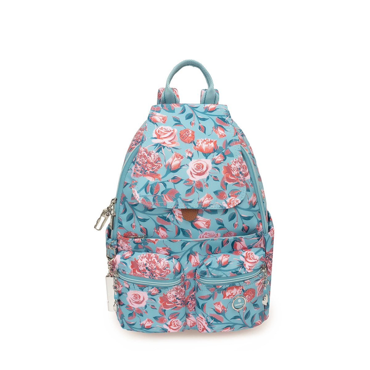 BFYP2634-3L8 Cosmos Slate Blue Petals Backpack Front