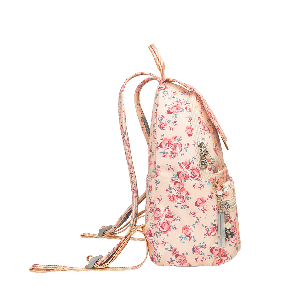 BFYP2634-598 Cosmos Beige Vintage Bouquet Backpack Left