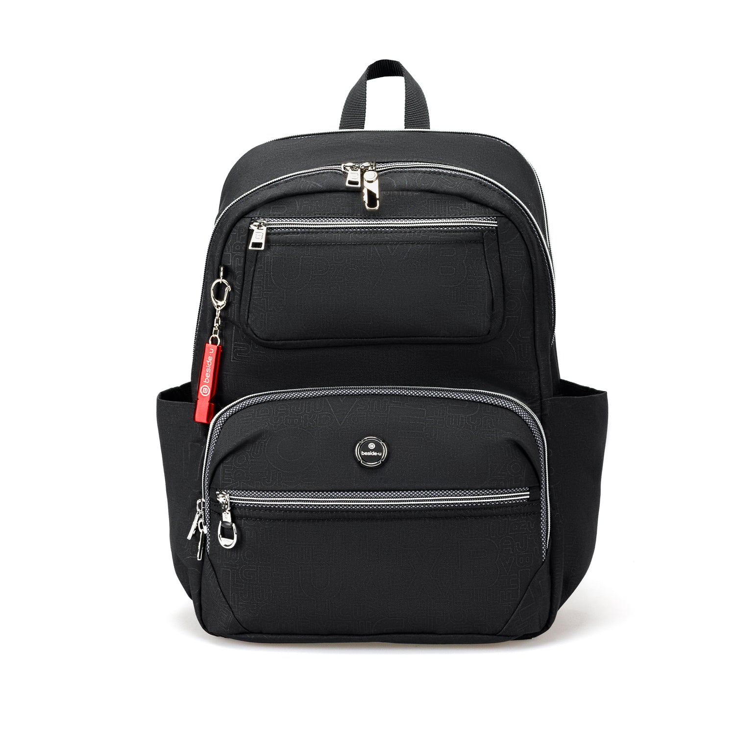 BFYPRO2322-1C1 Forte New Embossed Black Backpack Front