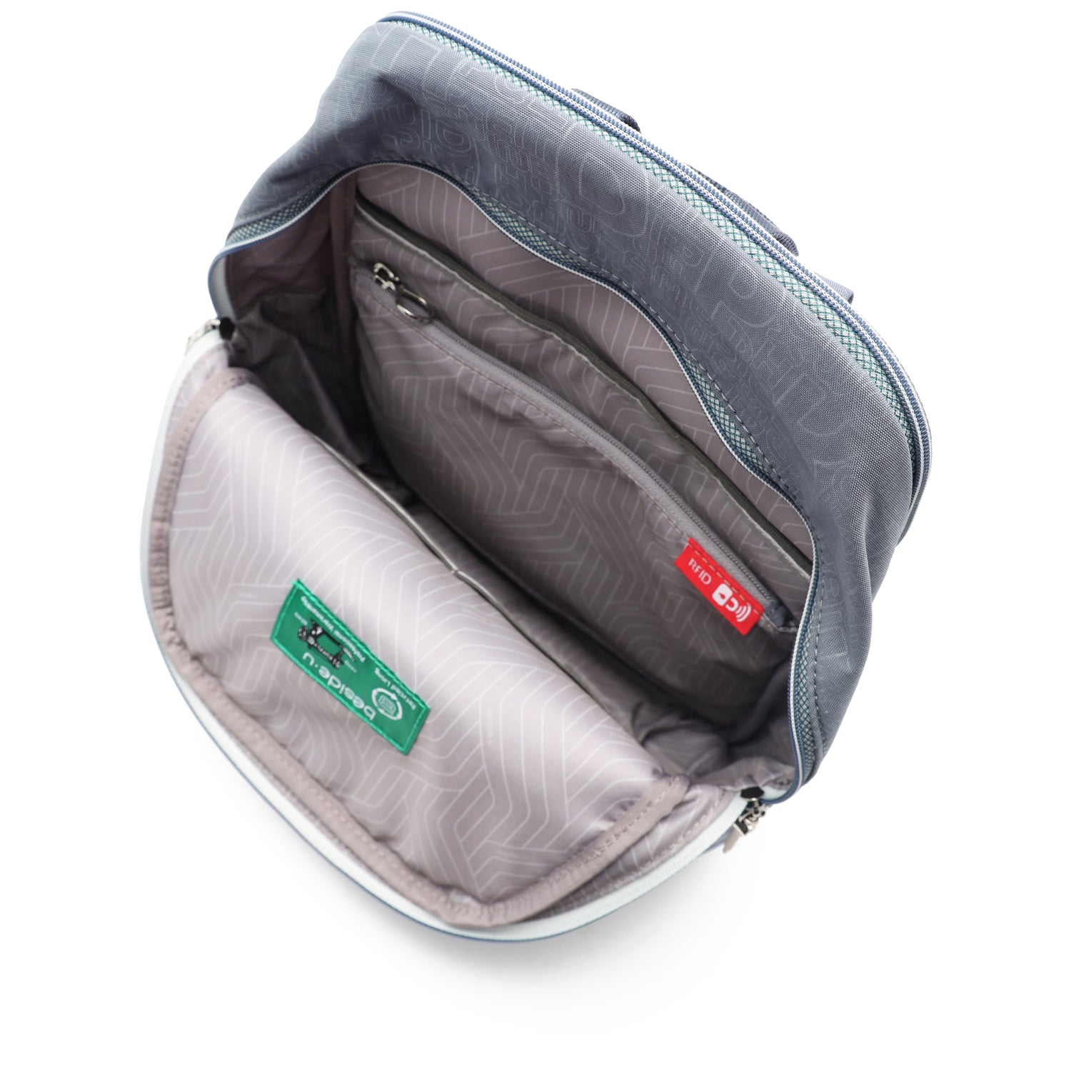 BFYPRO2322-3H9 Habit Iron Blue Backpack Inside Main