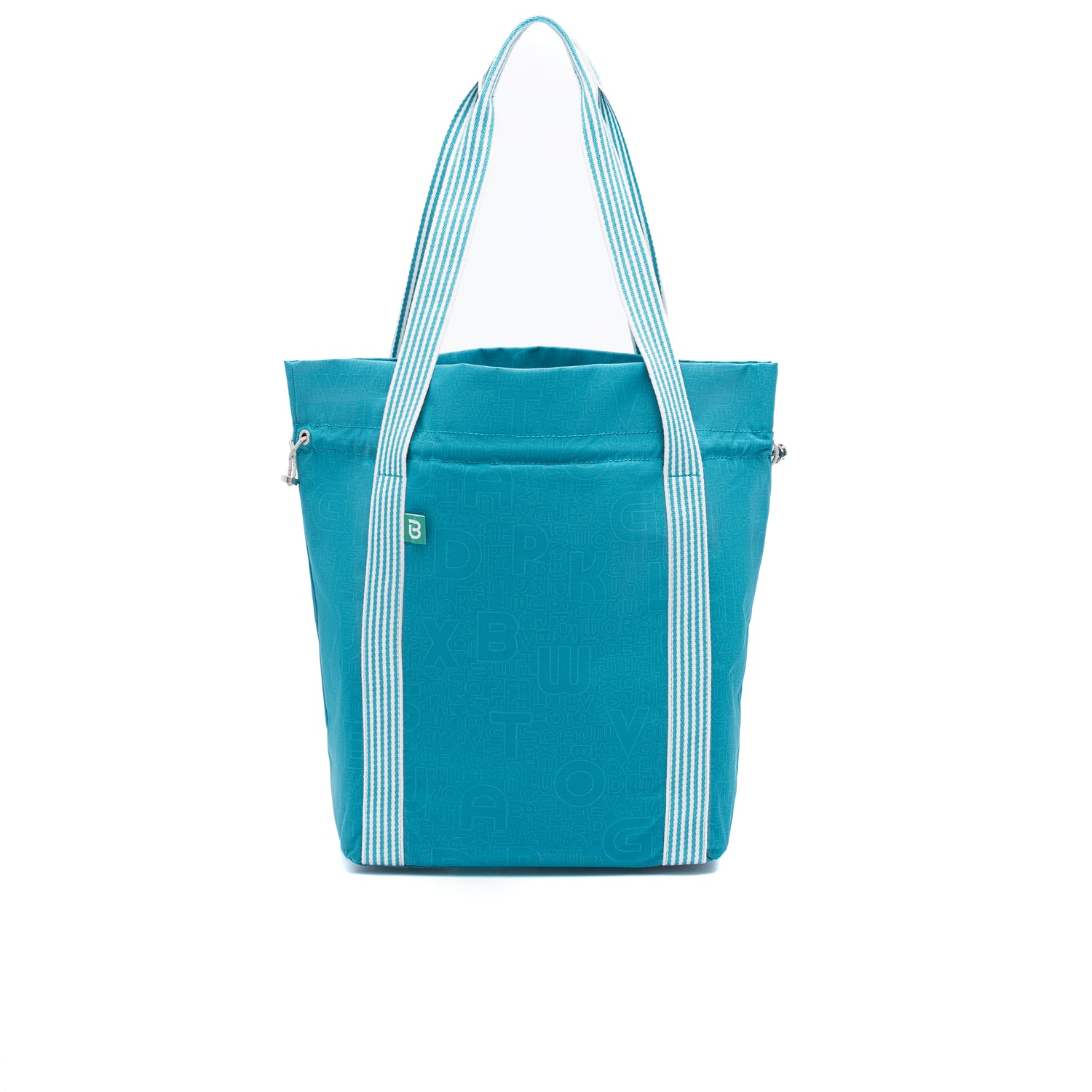 BFYSH2502-373 Canvas Peacock Blue Shopper Back
