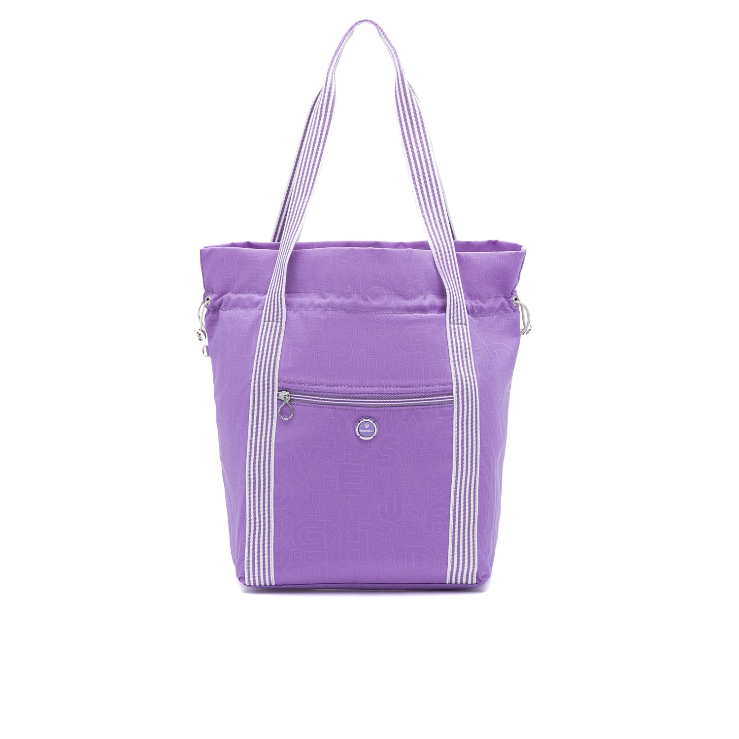 BFYSH2502-895 Canvas Lavender Purple Shopper Front