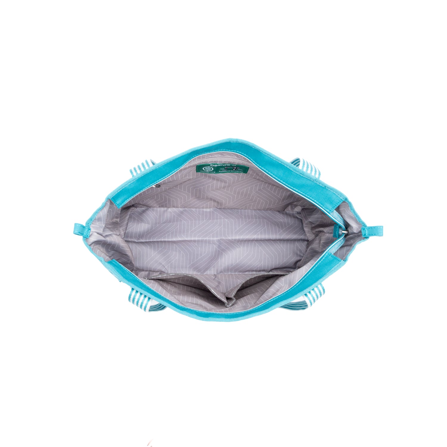 BFYSH2503-373 Palette Peacock Blue Shopper Inside