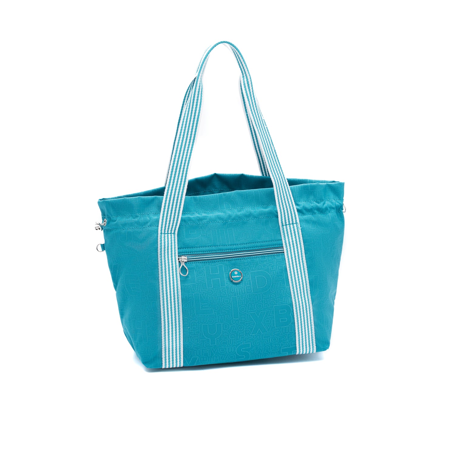 BFYSH2506-373 Horizon Peacock Blue Shopper Angled