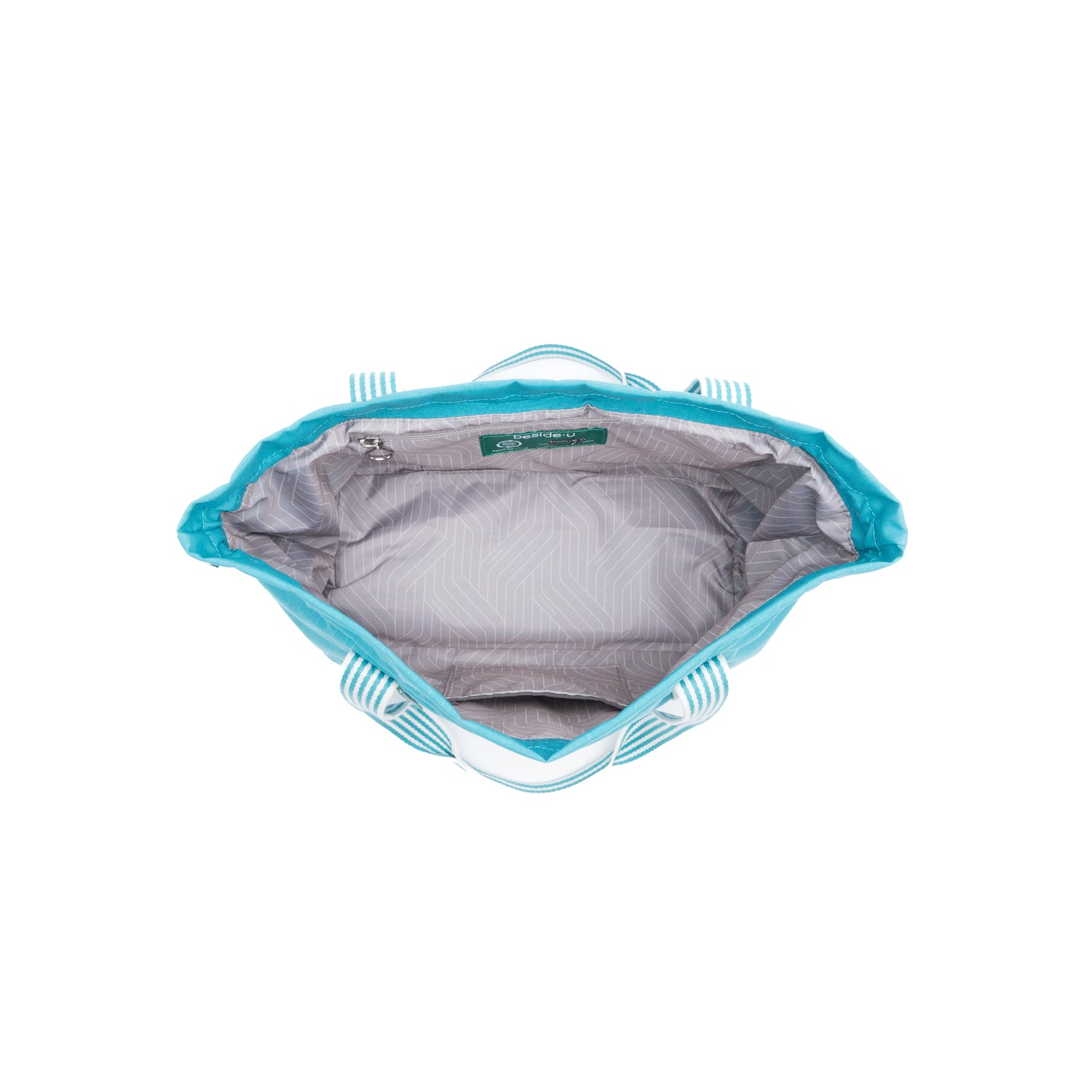 BFYSH2506-373 Horizon Peacock Blue Shopper Inside