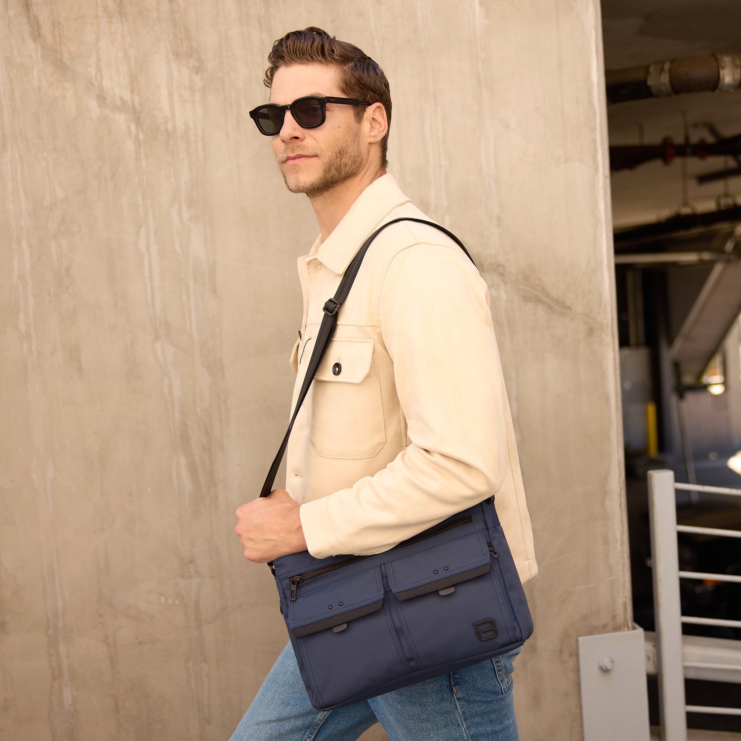 BMAL2402-301 Tia Ink Blue Crossbody Model