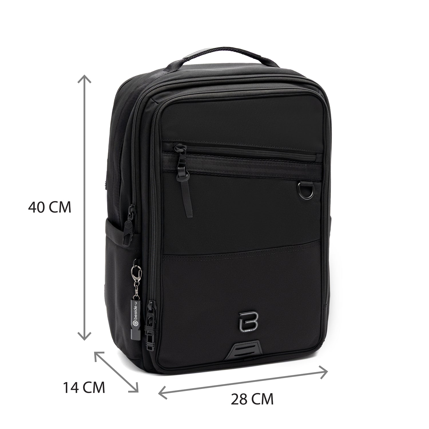 BMO2501-100 Morrison-01 Black Backpack Size