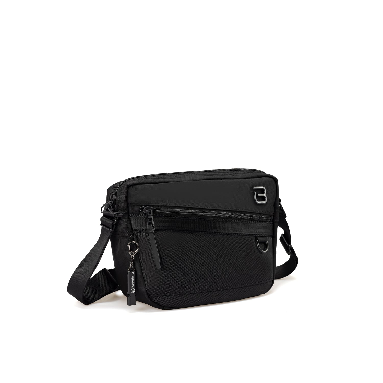 BMO2505-100 Morrison-05 Black Crossbody Angled