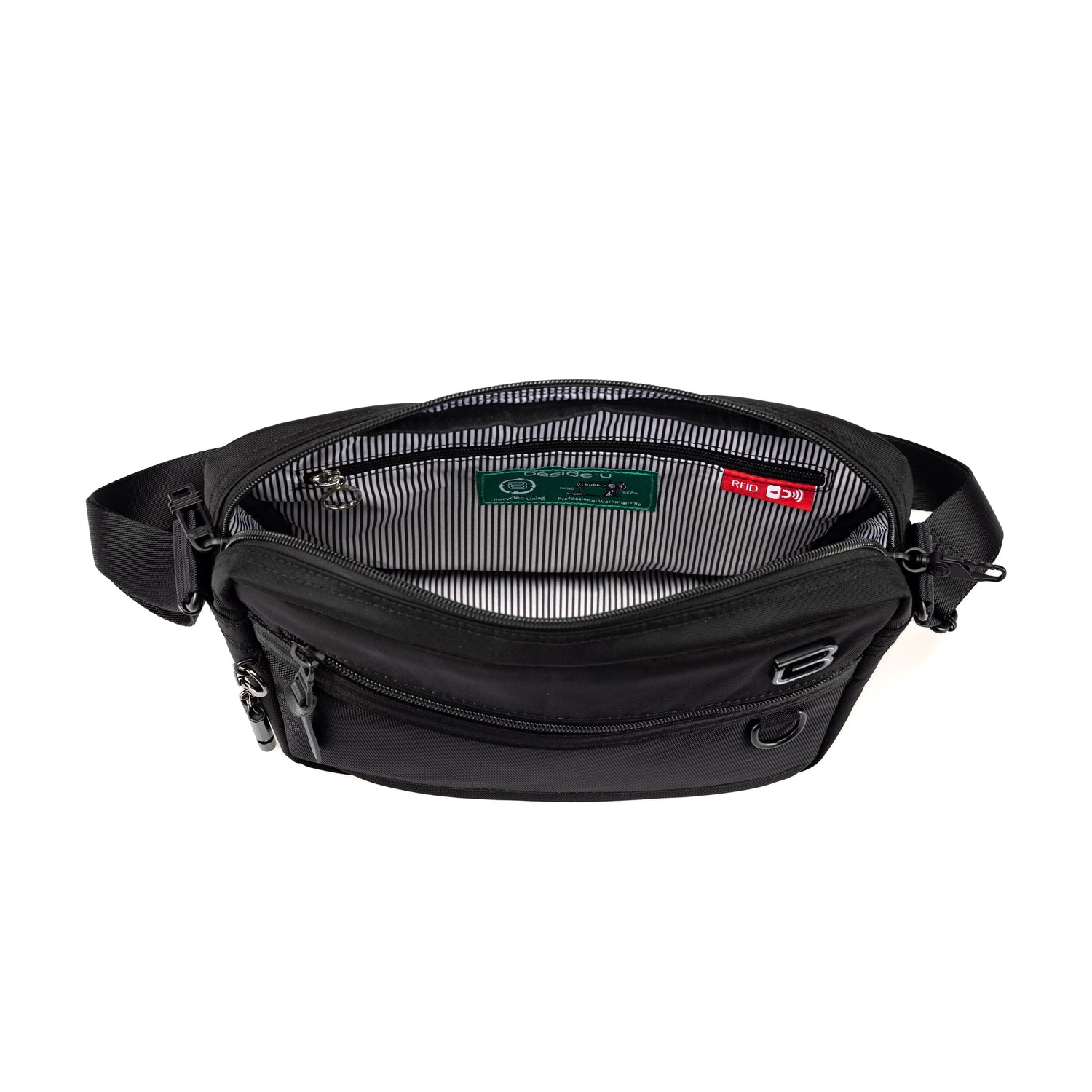 BMO2505-100 Morrison-05 Black Crossbody Inside Main
