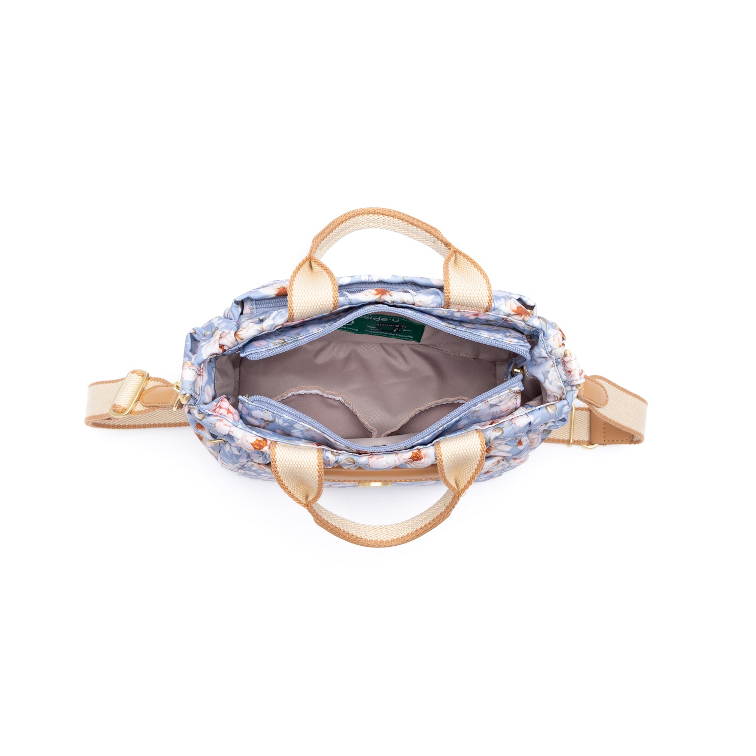 BNE2401-3K6 Adorn Petal Mist Blue Satchel Inside