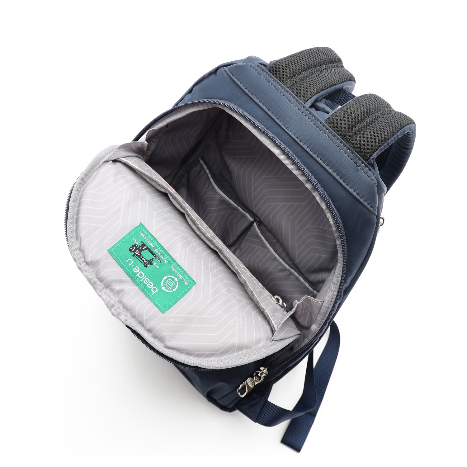 BNU170R1-3D2 Aileen R1 Mood Blue Backpack Inside Main Nickel