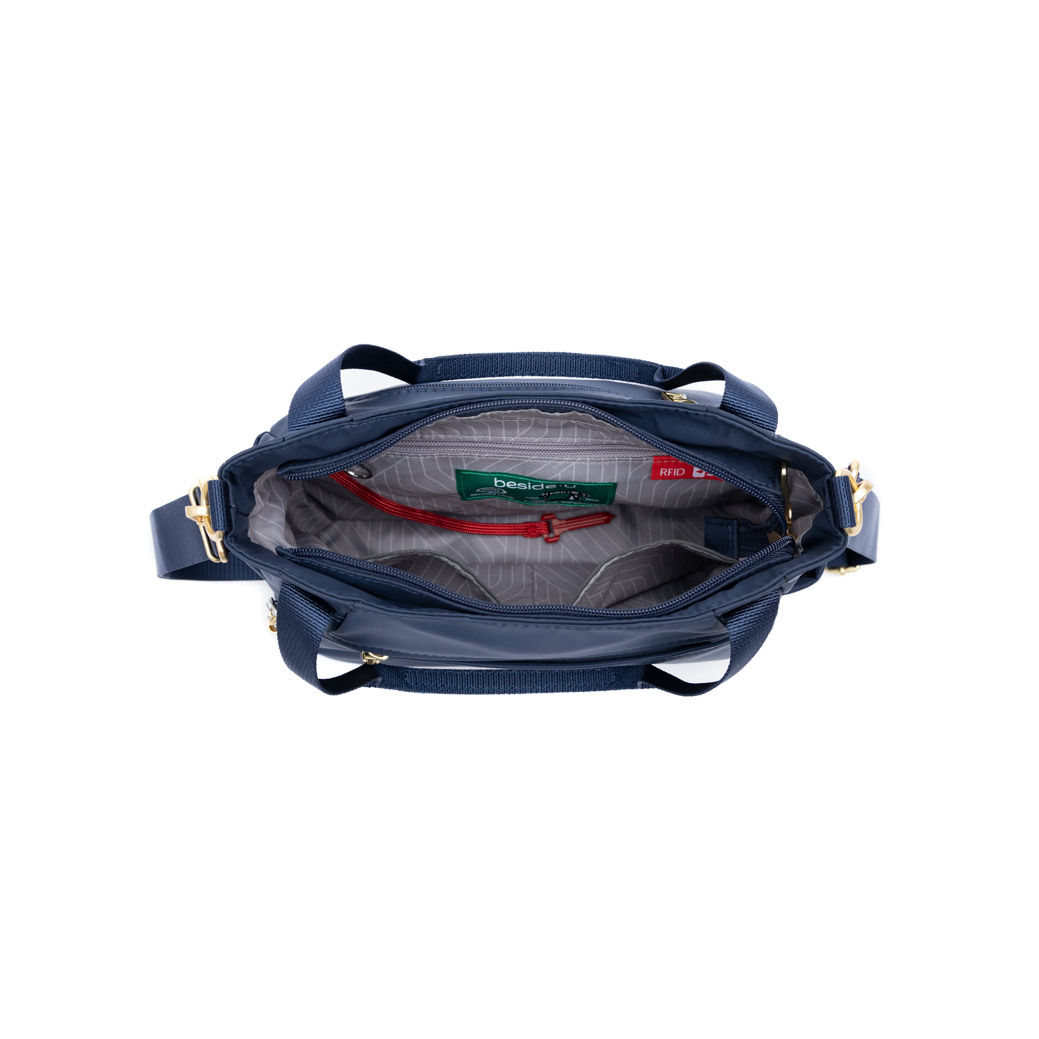BNU2402-3D2 True Mood Blue Satchel Inside