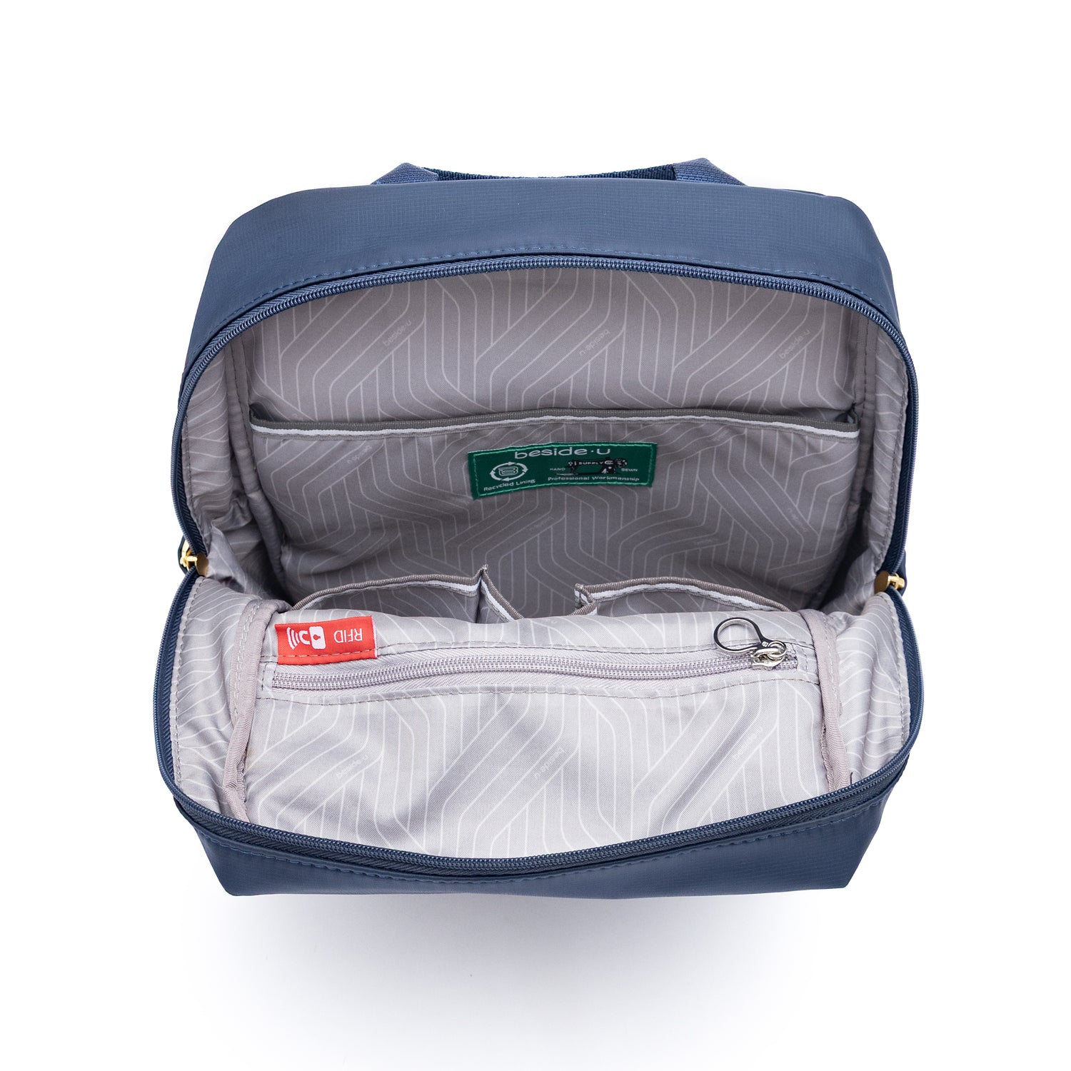 BNU2426-3D2 Untold Mood Blue Backpack Inside