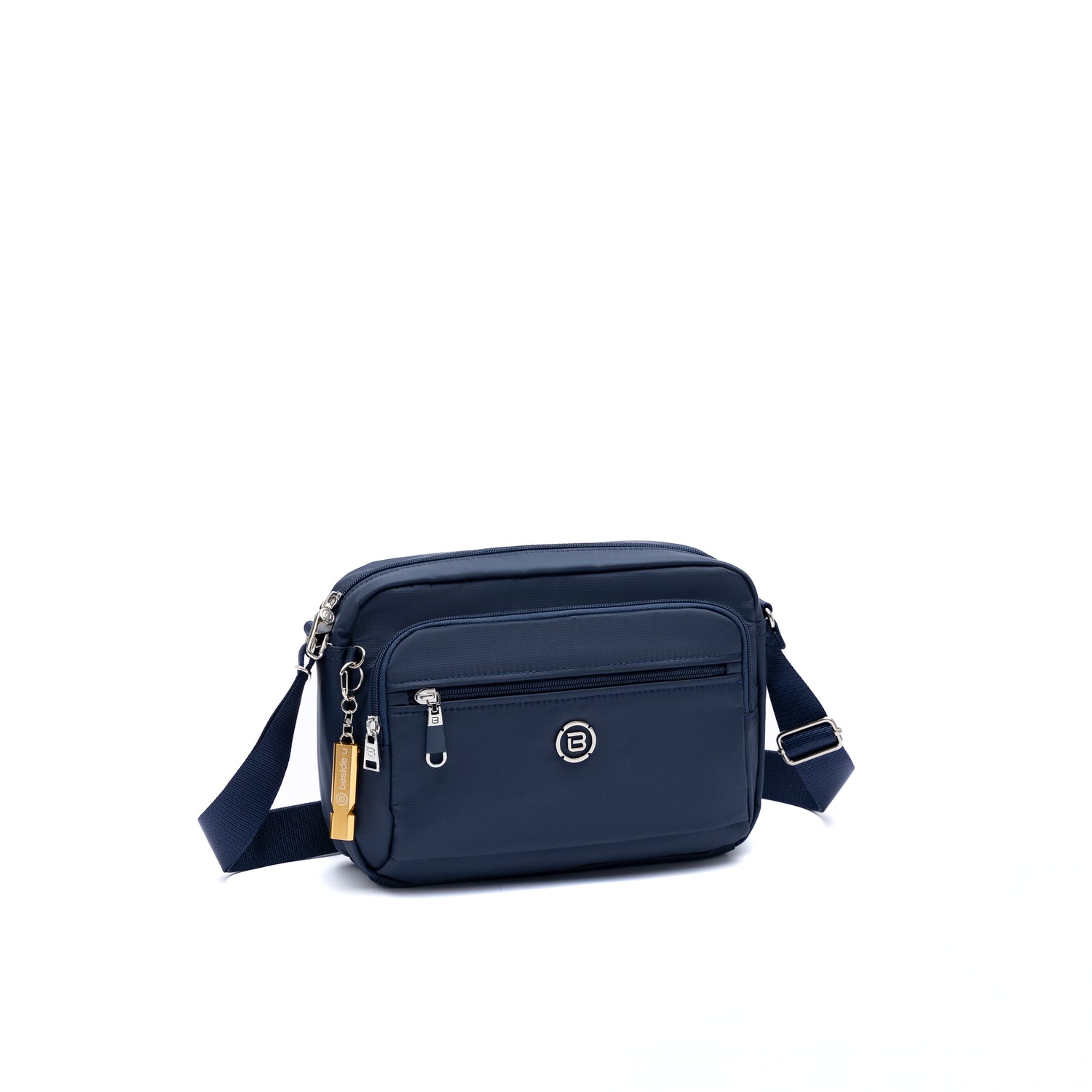 BNU2484-3D2 Biscuit Mood Blue Crossbody Angled
