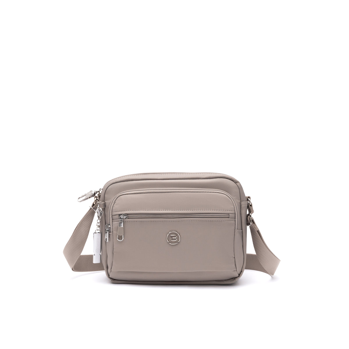 BNU2484-6C6 Biscuit Pebble Grey Crossbody Front