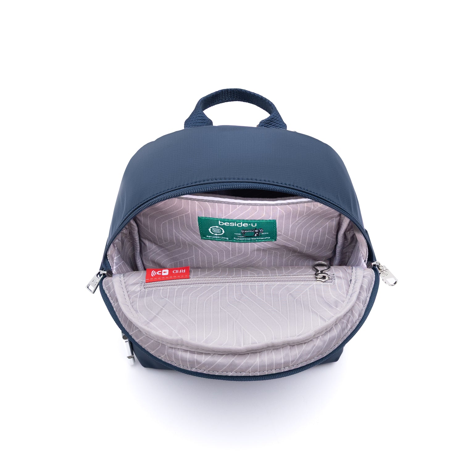BNU2513-3D2 Salsa Mood Blue Backpack Inside