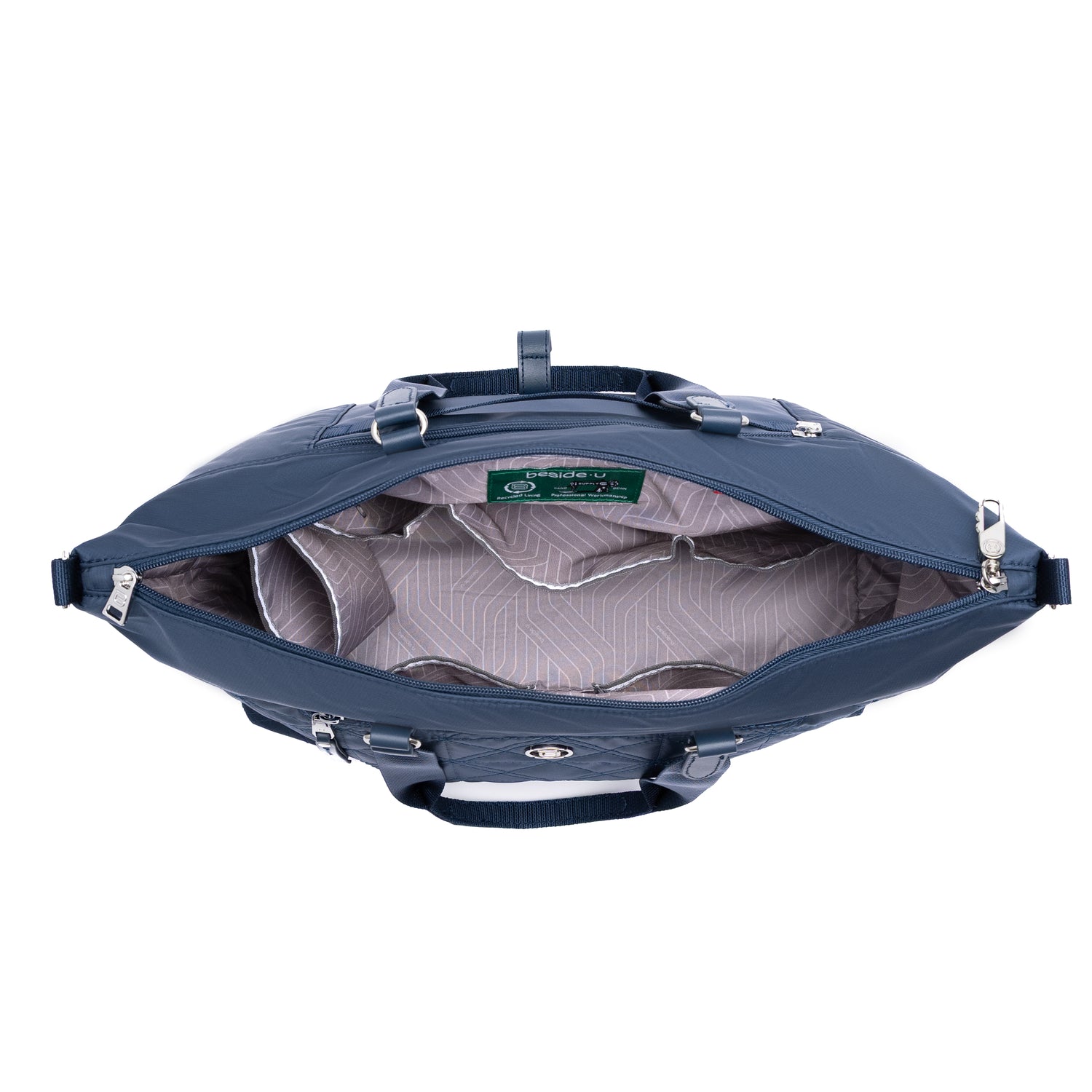 BNU2514-3D2 Oregano Mood Blue Duffel Inside