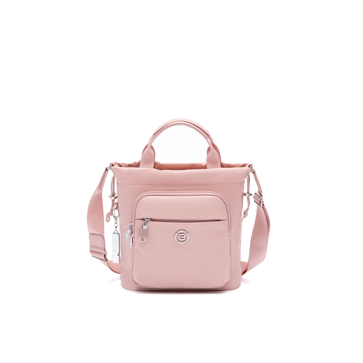 BNU2516-958 Cocoa Pale Mauve Pink Satchel Front