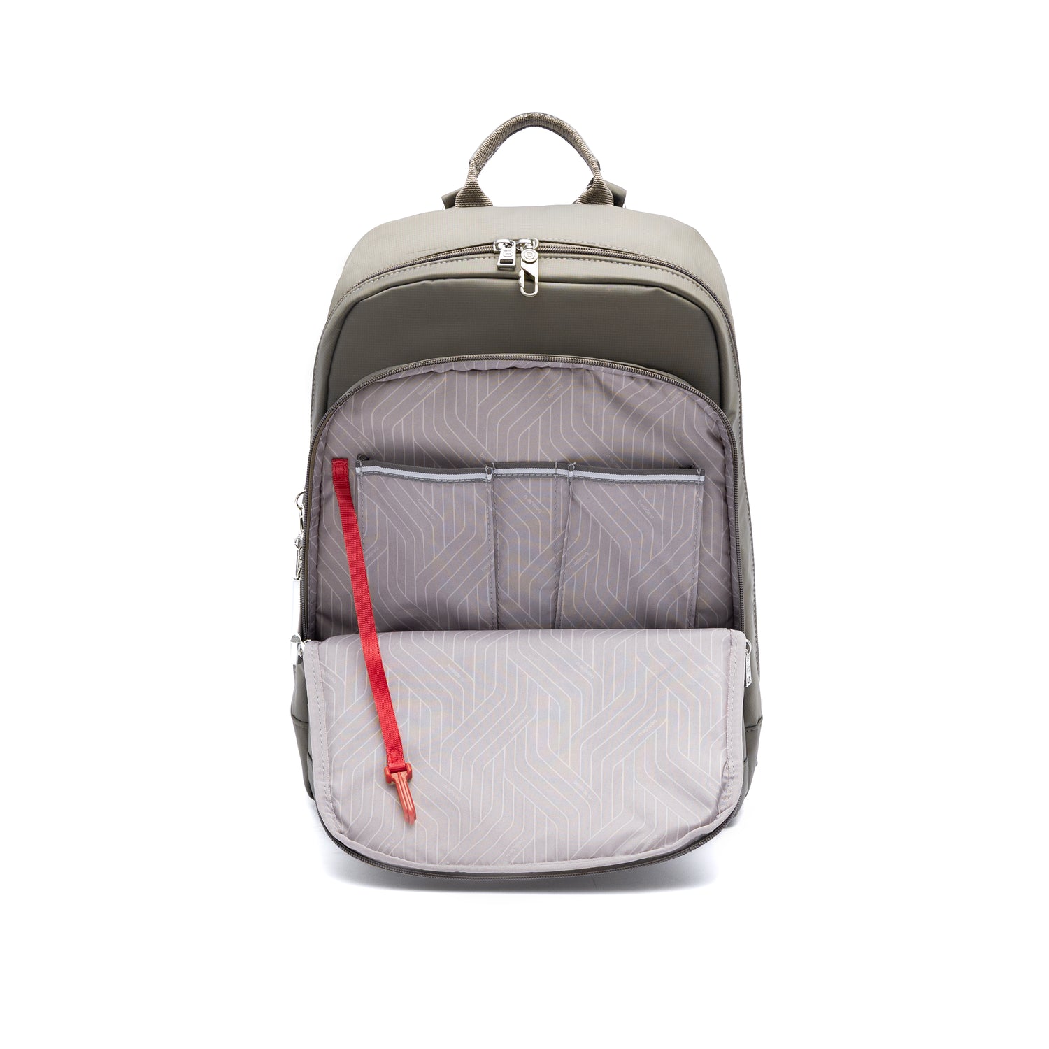 BNU2525-6C9 Sencha Mystery Gray Backpack Inside Front