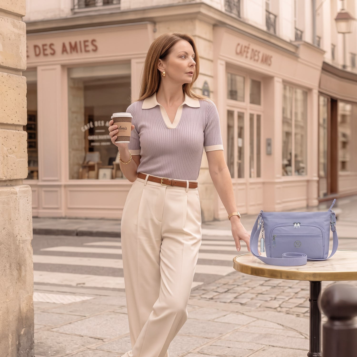 BNU2608-807 Mirror Light Purple Crossbody Model