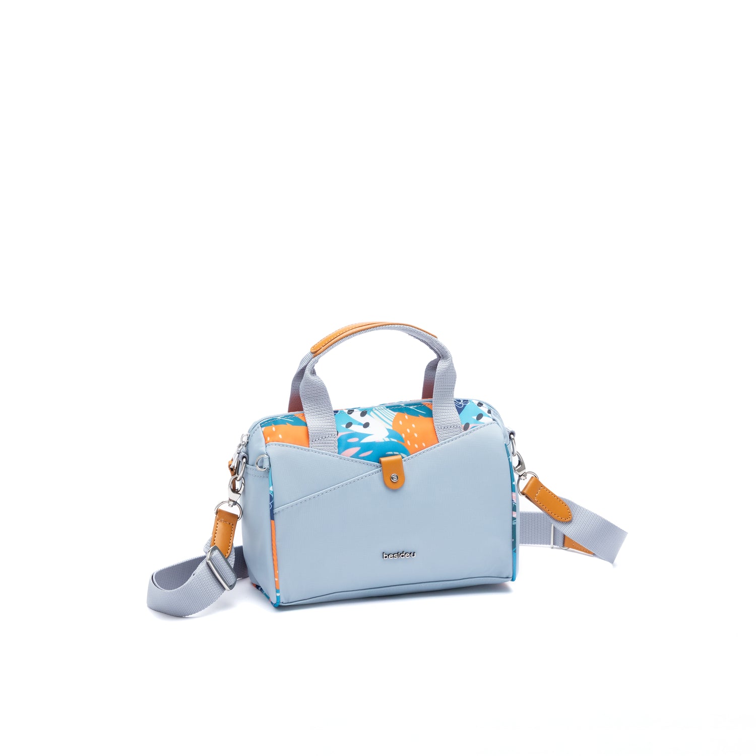 BNUFL2401-3K4 Encore Blue Tropics Satchel Angled