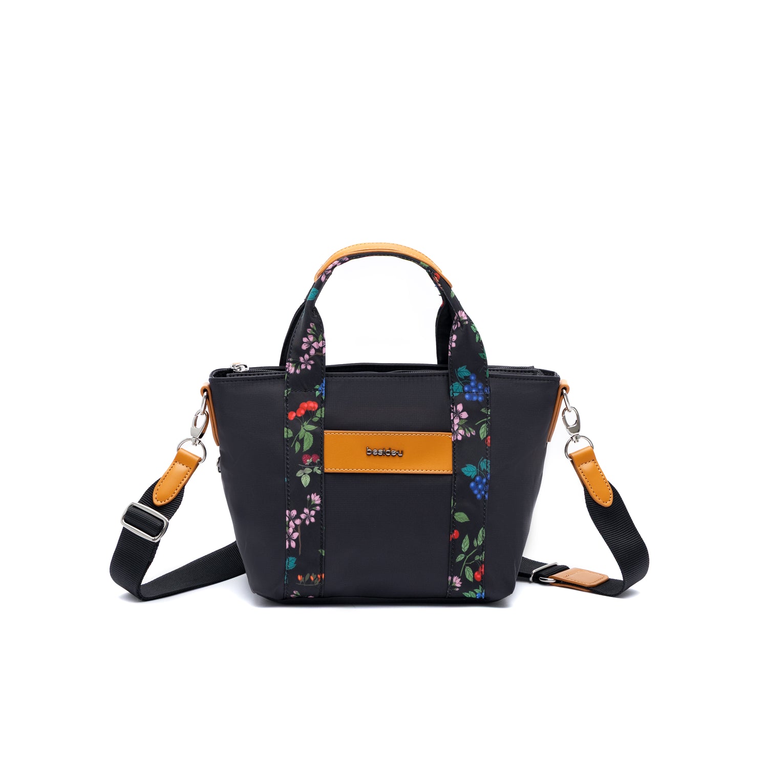 BNUFL2402-1D4 Capable Black Orchard Satchel Front