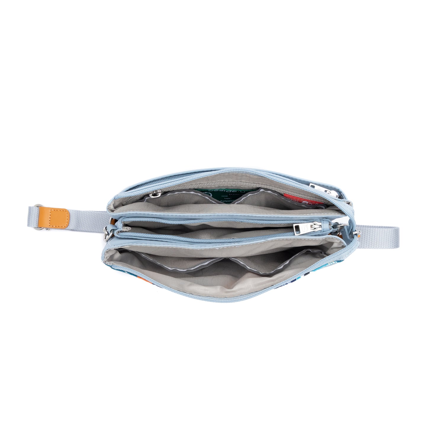 BNUFL2501-3K4 Sonata Blue Tropics Crossbody Inside Main