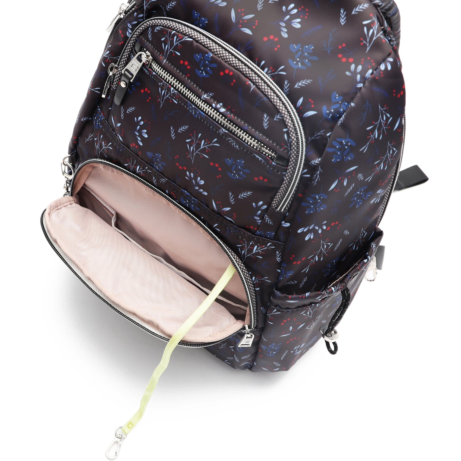 BNUP170R2-1C7 Climb Rhythm Black Backpack Inside Front