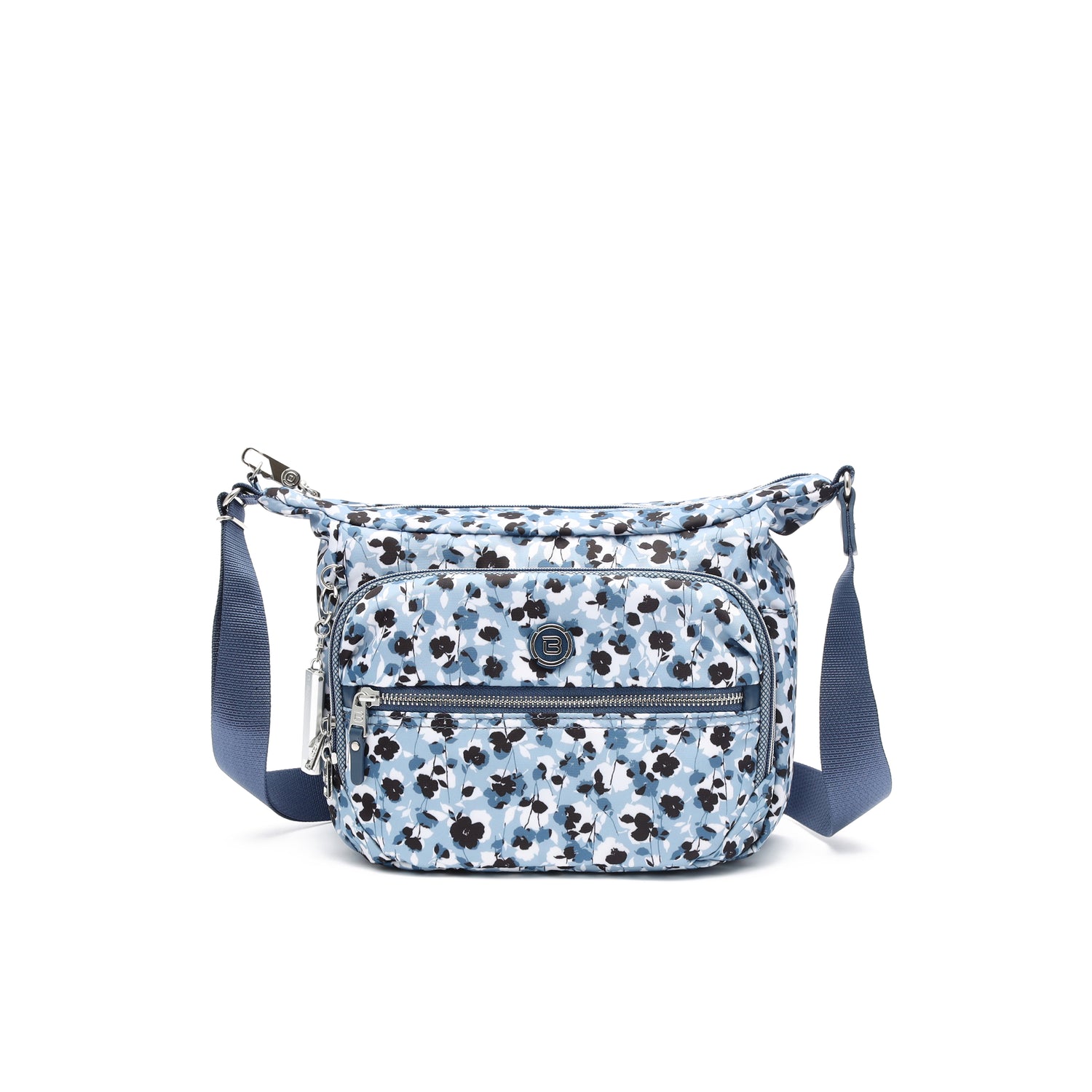 BNUP214S-3J7 Venture Midnight Floral Blue Crossbody Front