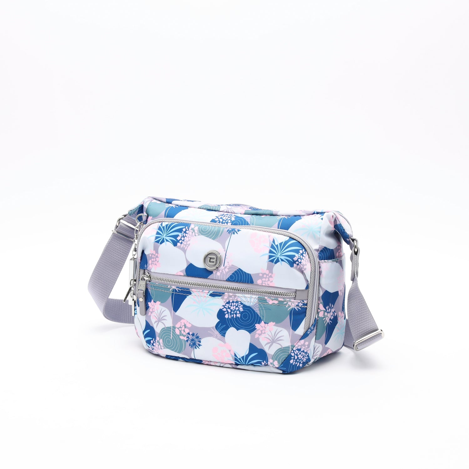 BNUP214S-8A4 Venture Botanical Purple Crossbody Angled
