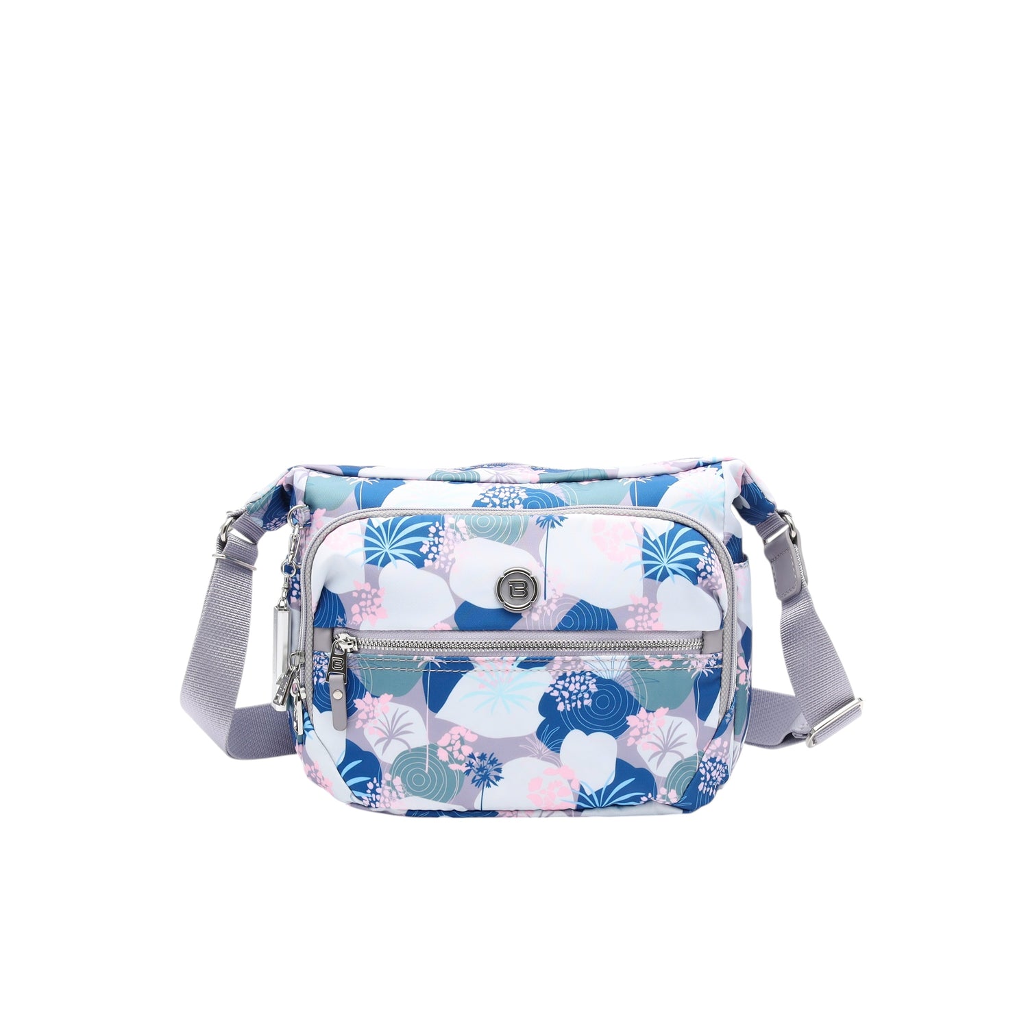 BNUP214S-8A4 Venture Botanical Purple Crossbody Front