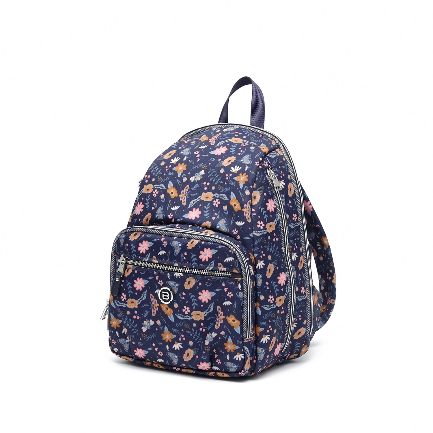 BNUP2409-3J6 Decibel Magic Garden Blue Backpack Angled
