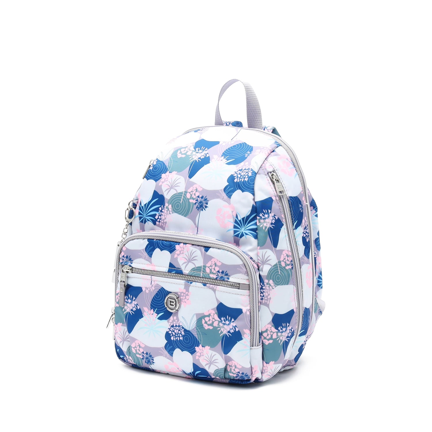 BNUP2409-8A4 Decibel Botanical Purple Backpack Angled