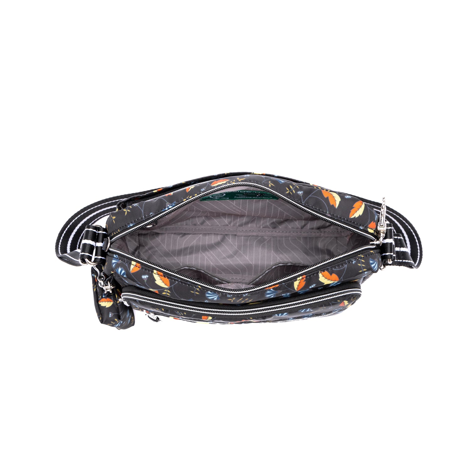 BNUP2484-1D7 Biscuit P Autumn Whispers Black Crossbody Inside Main