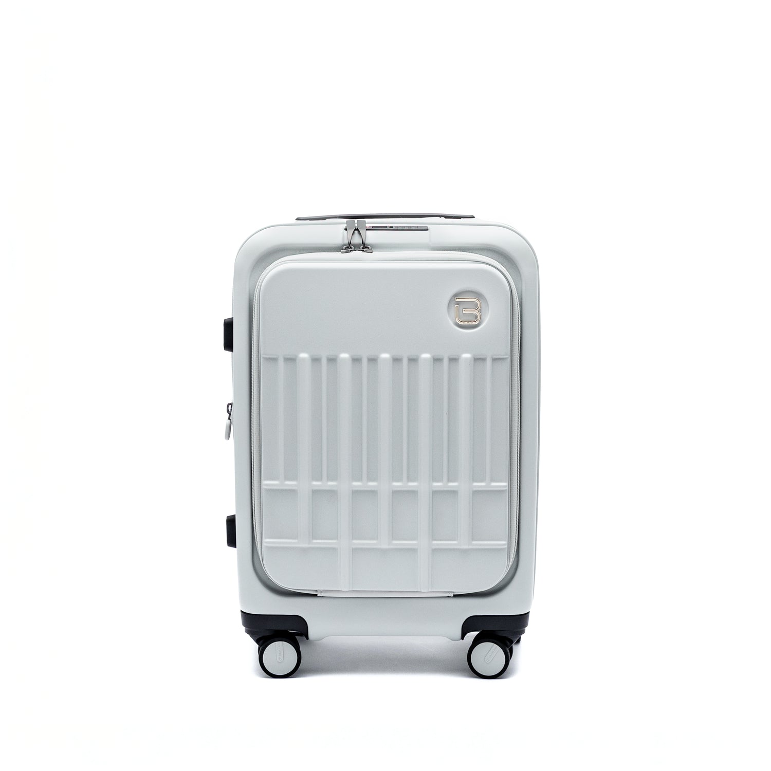 BU6882PC-6D1 Posh Voyage Silver Gray Luggage 20 Front