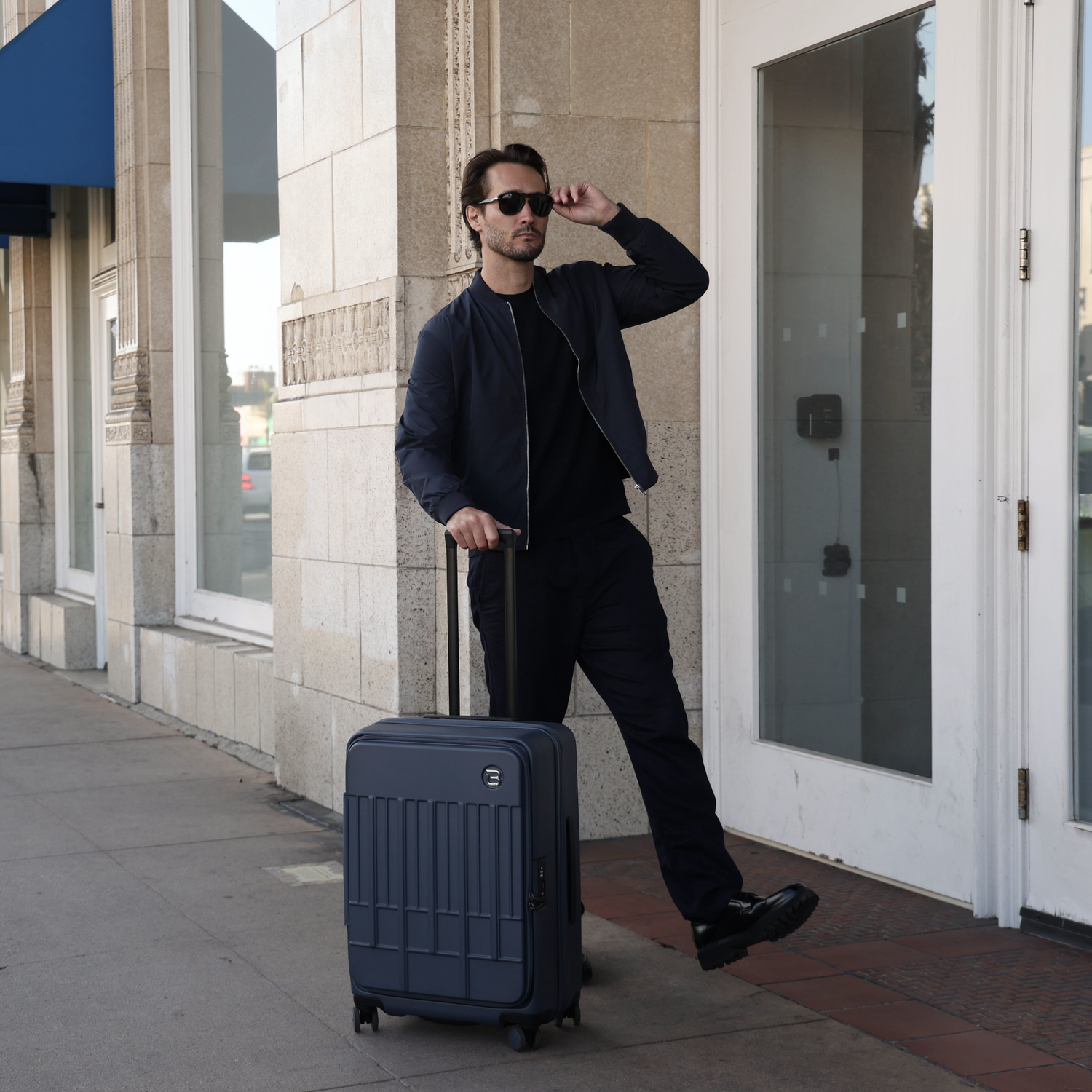BPV BU6882-3D2 Posh Voyage 24 in Luggage Mood Blue Men