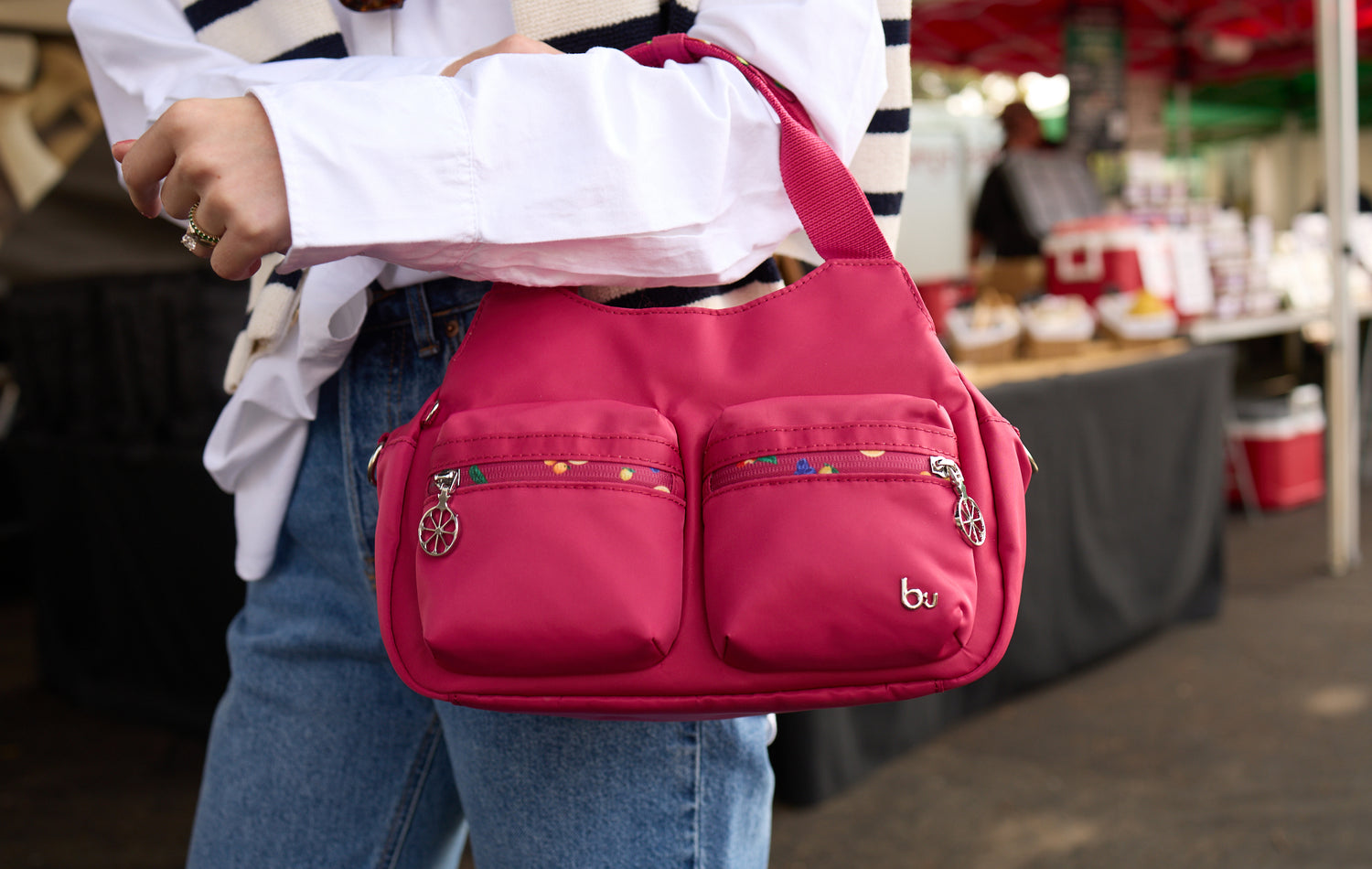 BTFA2405TV-2L7 Makenna Rose Wine Satchel Close