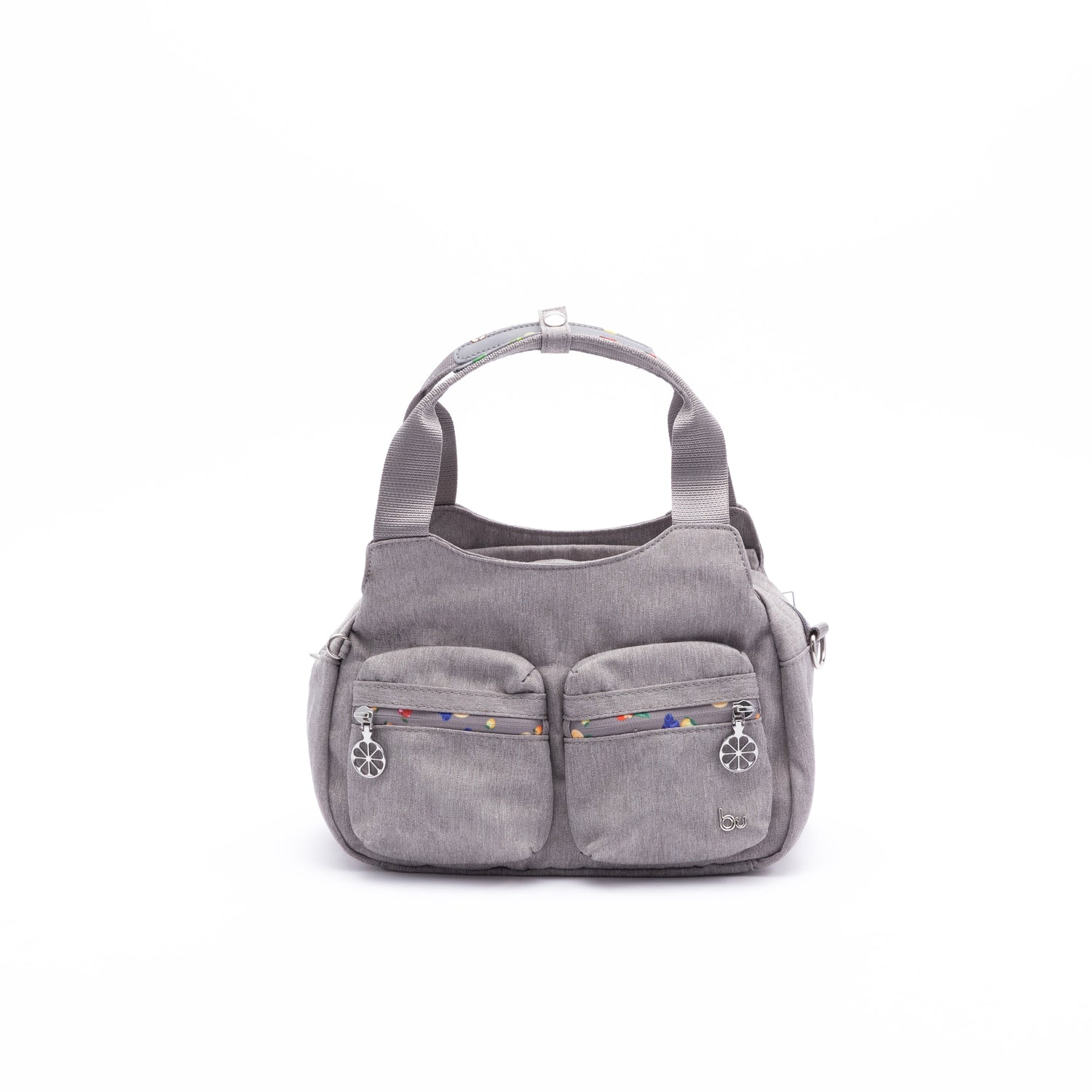 BTFA2405TV-6C2 Makenna Melange Grey Satchel Front