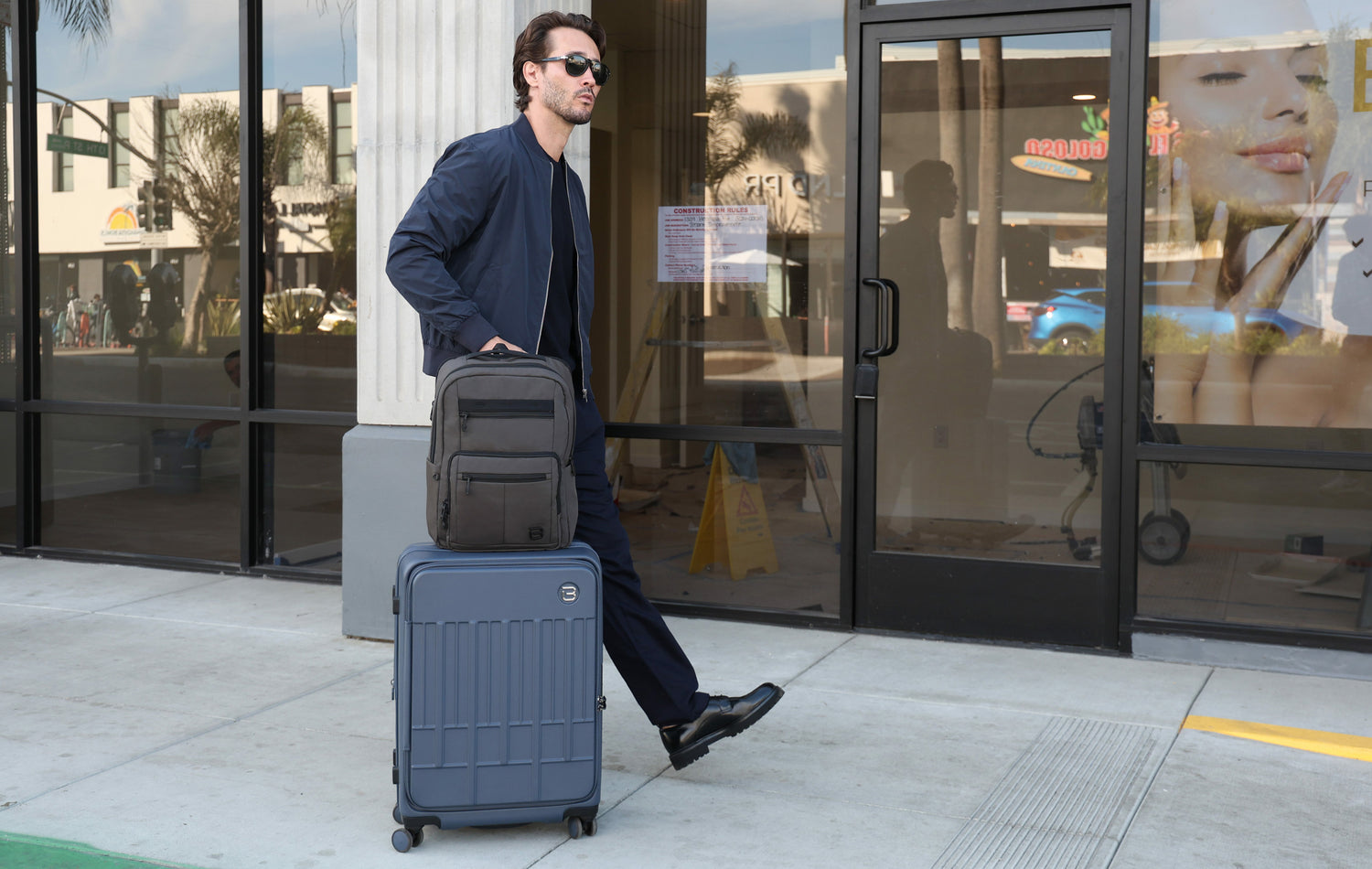 BAPC2301-600 Purpose Grey Backpack Model Luggage