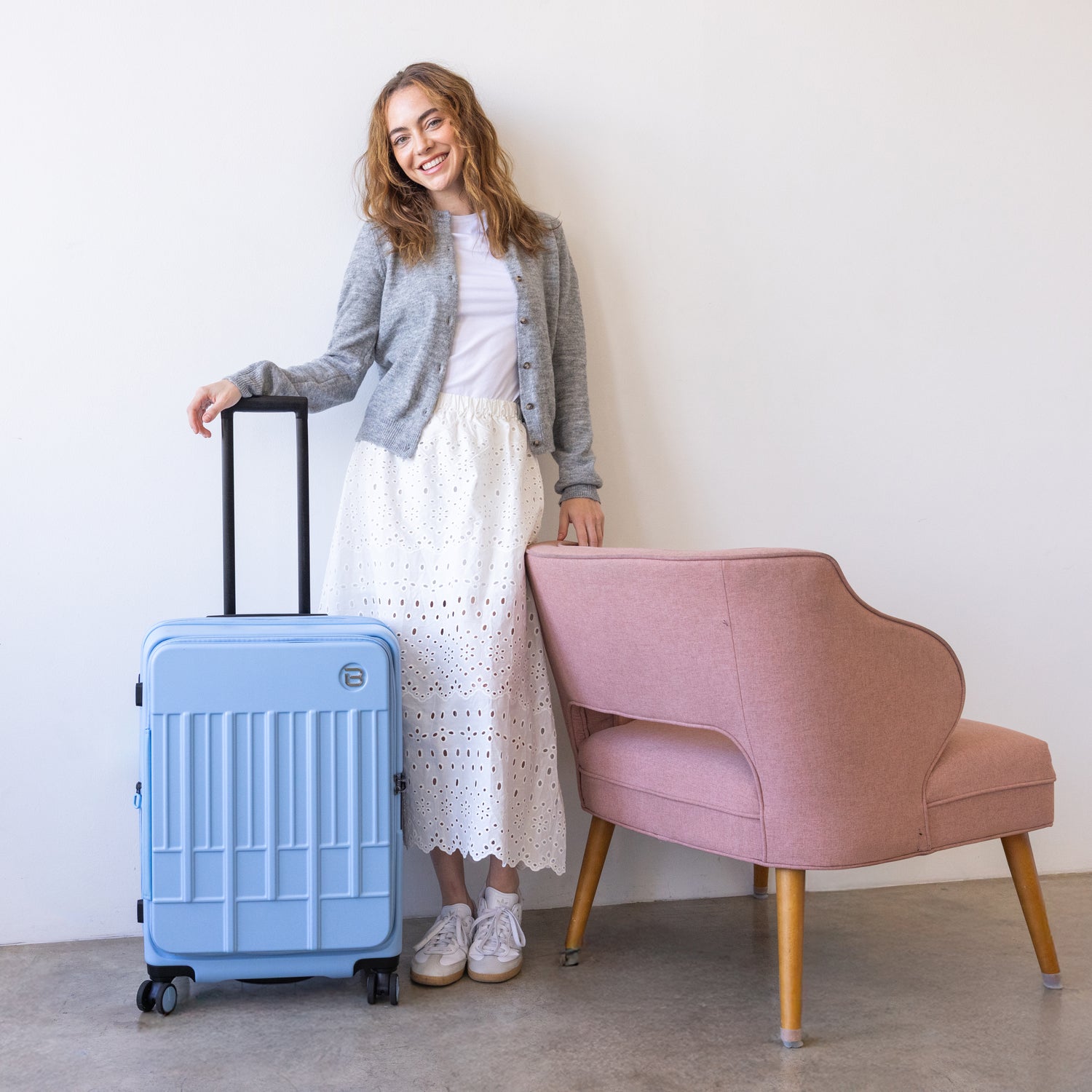 BPV BU6882PC-333 Posh Voyage 24 in Luggage Sky Blue Model