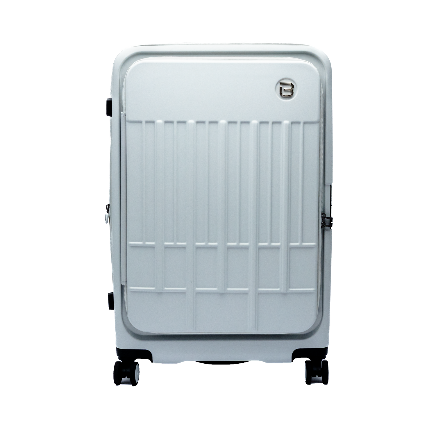 BU6882PC-6D1 Posh Voyage Silver Gray Luggage 28 Front