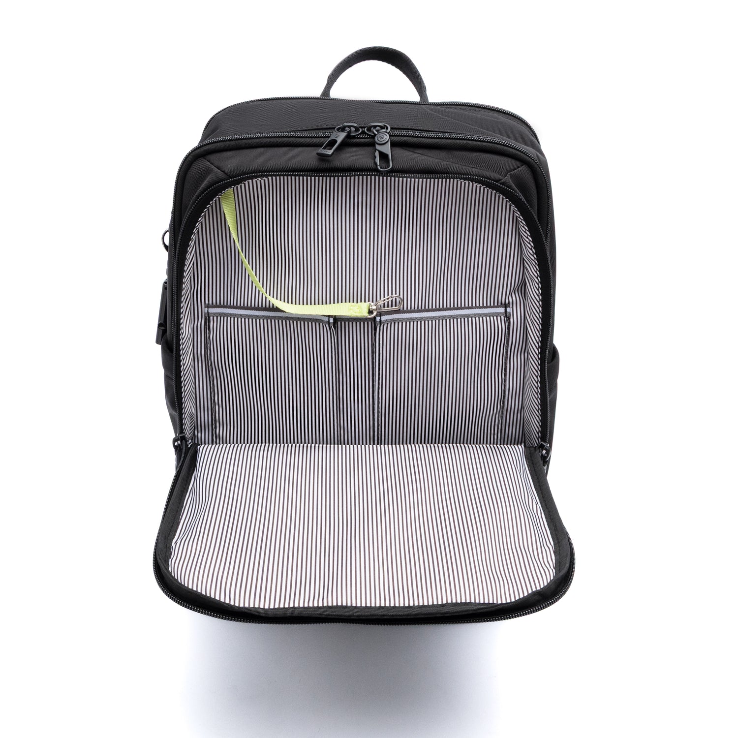 BXA2501-100 Xavier-01 Black Backpack Inside Front