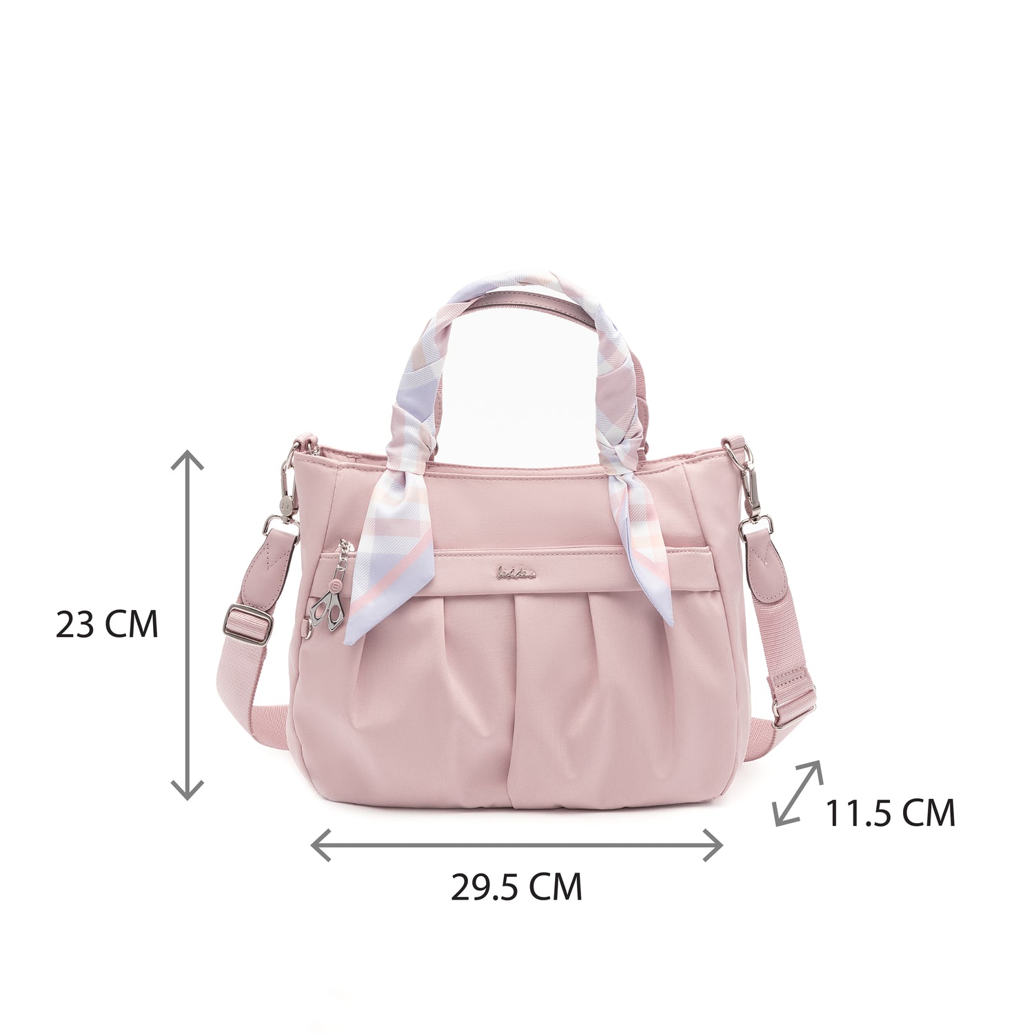 BCSA2416-954 Wise Happy Pink Satchel Size