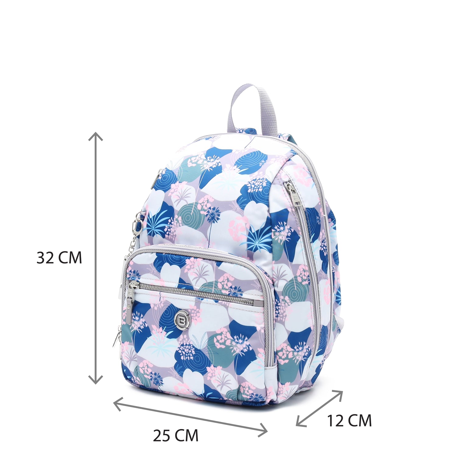 BNUP2409-8A4 Decibel Botanical Purple Backpack Size