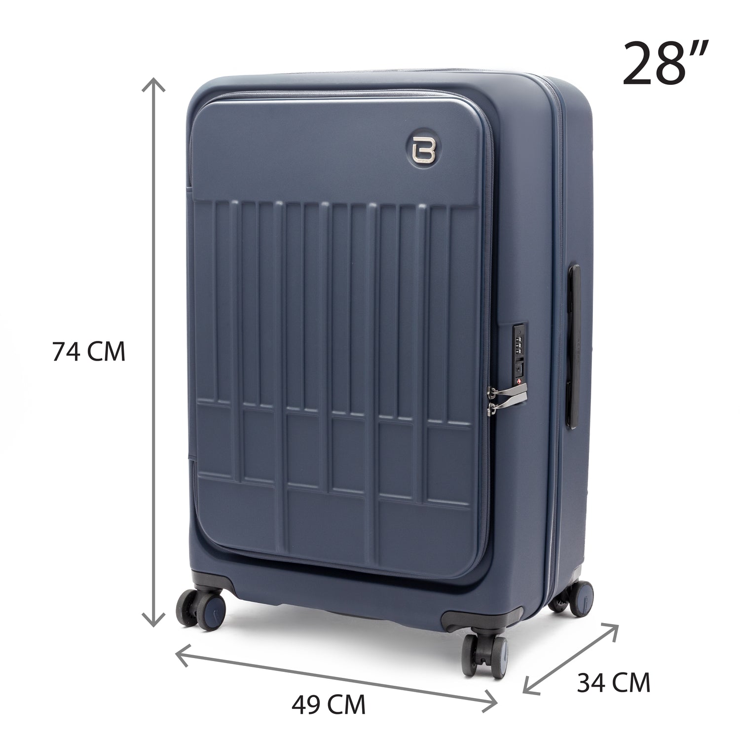BPV BU6882PC-3D2 Posh Voyage 28 in Luggage Mood Blue Size